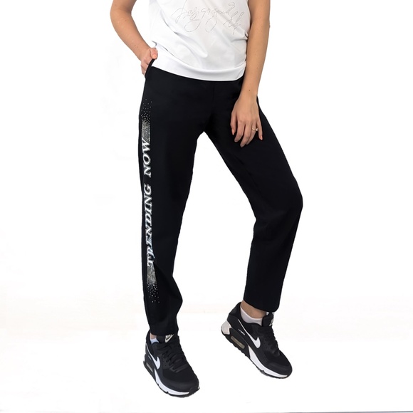 New Casual Women Pants, Premium Joggers, Soft Pants, Lounge Pants Rhinestones - Picture 8 of 10